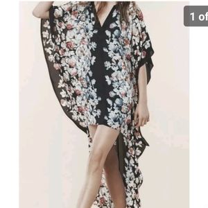 GORGEOUS BCBGMAXAZRIA DAMEKA HI LOW KAFTAN DRESS XS/S